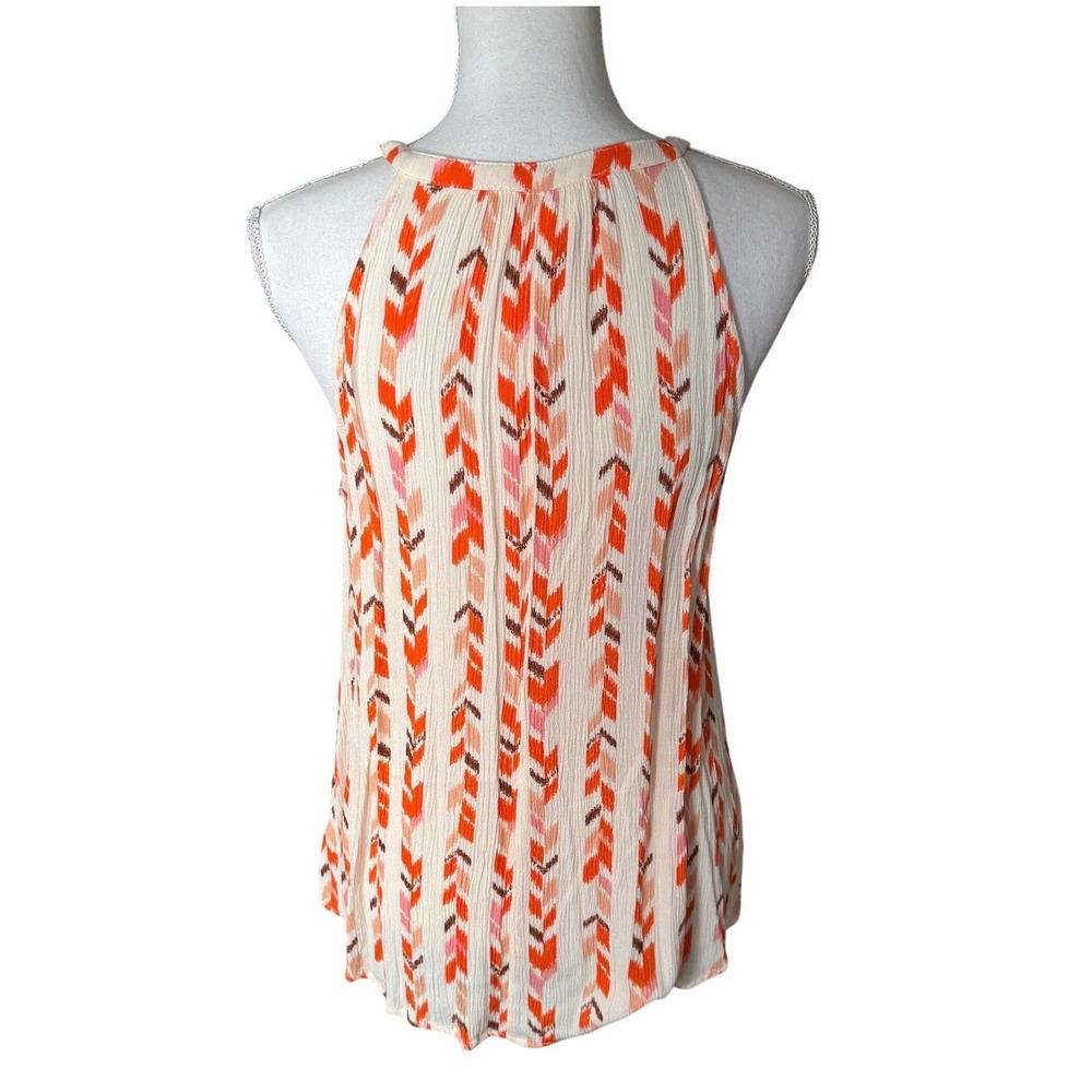 Savanna Jane Women's Medium Floral Embroidered Chevron Halter Tank Top Size M‎ - Picture 7 of 11